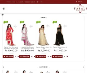 Fazalandsons.com(Bridal lehengas) Screenshot