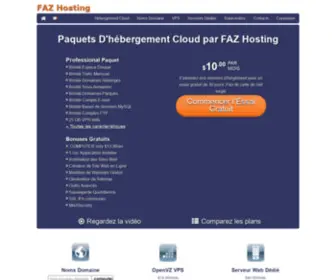 Fazhosting.com(Paquets) Screenshot