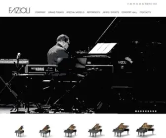 Fazioli.com(Fazioli pianoforti) Screenshot