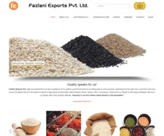 Fazlani.com(Fazlani Exports) Screenshot