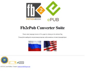FB2Epub.net(Lord KiRon's Fb2ePub Converter page) Screenshot