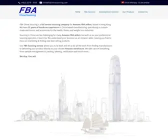 Fbachinasourcing.com(FBA China Sourcing) Screenshot