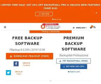 Fbackup.com(Free Backup Software & Data Protection) Screenshot