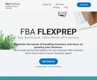 Fbaflexprep.com(Amazon FBA Prep Services & E) Screenshot