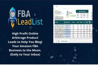 Fbaleadlist.com(Daily OA Leads) Screenshot