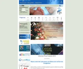 Fba.org.ar(Fundación Bioquímica Argentina) Screenshot
