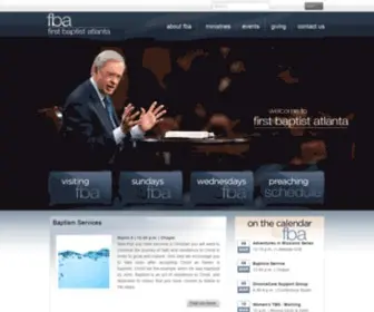 Fba.org(First Baptist Church Atlanta) Screenshot