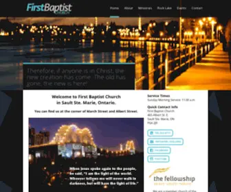 FBC-SSM.org(First Baptist Church) Screenshot