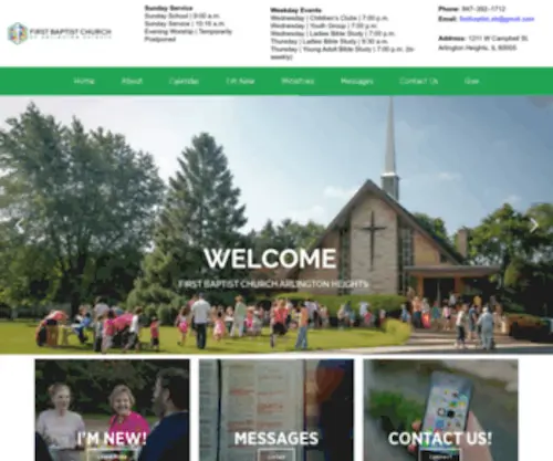 Fbcah.org(First Baptist Church) Screenshot