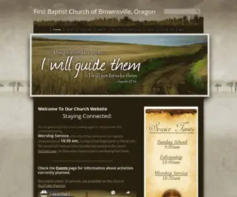 FBCbrownsvilleoregon.org(First Baptist Church of Brownsville) Screenshot