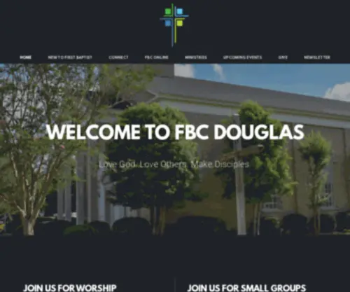 FBCDouglas.com(First Baptist Church of Douglas) Screenshot