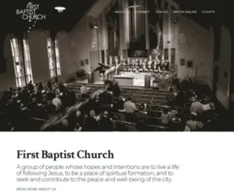 Fbcedmonton.ca(First Baptist Church Edmonton) Screenshot