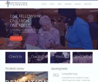 FBcfairburn.com(First Baptist Church of Fairburn) Screenshot