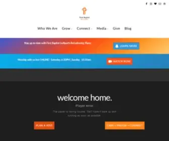 FBcgulfport.org(First Baptist Gulfport) Screenshot