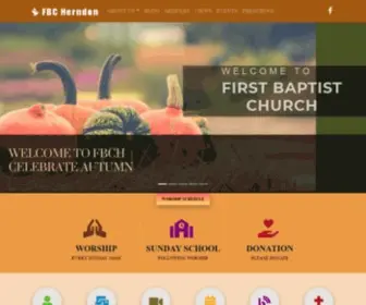 FBcherndon.org(First Baptist Church of Herndon) Screenshot