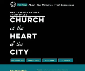 FBCHSV.org(First Baptist Church Huntsville) Screenshot