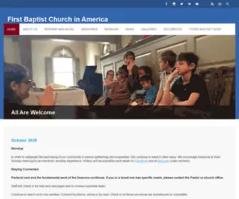 Fbcia.org(First Baptist Church in America) Screenshot