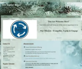 FBcmilton.com(First Baptist Milton) Screenshot