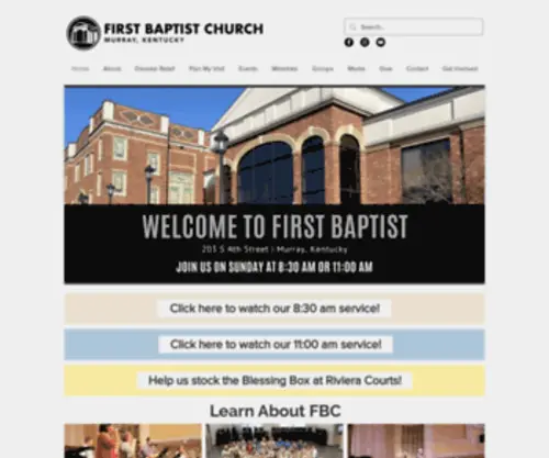 FBcmurray.org(FBC Murray) Screenshot