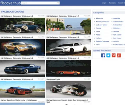 Fbcoverhub.com(World Best Facebook Timeline and Pages Cover Hub) Screenshot