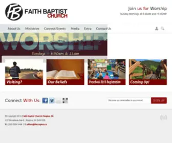 FBcregina.ca(Faith Baptist Church) Screenshot