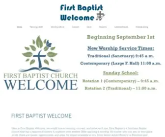 FBcwelcome.org(First Baptist Welcome) Screenshot