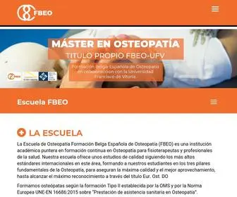 Fbeosteo.com(Escuela de osteopatía FBEO) Screenshot