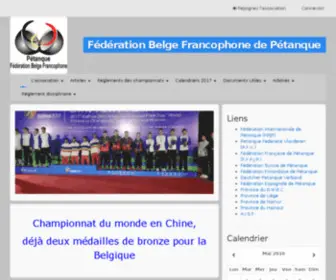 FBFP.be(Fédération Belge Francophone de Pétanque) Screenshot