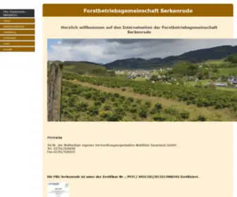 FBG-Serkenrode.de(Webseiten der FBG Serkenrode) Screenshot