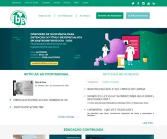 FBG.org.br(A Federação Brasileira de Gastroenterologia (FBG)) Screenshot