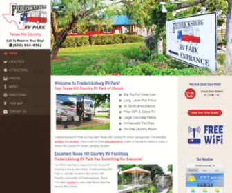 FBGRvpark.com(Fredericksburg RV Park) Screenshot