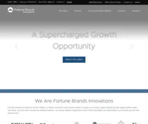 Fbin.com(Fortune Brands Innovations) Screenshot