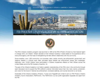 Fbipcaaa.org(FBI Phoenix Citizens Academy Alumni Association) Screenshot