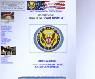 Fbipigeons.com(Pigeon Racing in Humor with First Birds' Inn) Screenshot