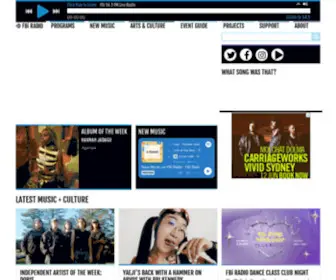 Fbiradio.com(FBi Radio) Screenshot