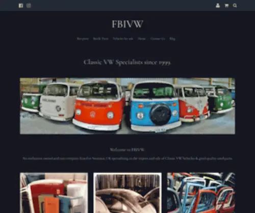 Fbivw.com(Classic VW Specialists since 1999) Screenshot