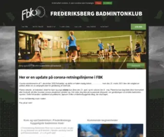 FBK-Hal.dk(Frederiksberg Badminton Klub) Screenshot