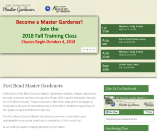 FBMG.com(Fort Bend County Master GardenerFort Bend County Master Gardener) Screenshot