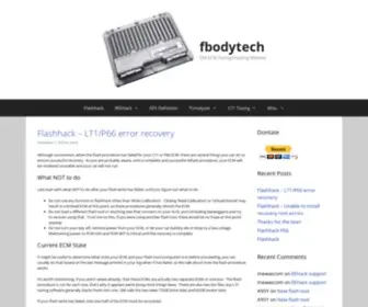 Fbodytech.com(ECM Tuning/Hacking Website) Screenshot