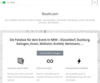 Fbooth.com(Die Fotobox in NRW f) Screenshot