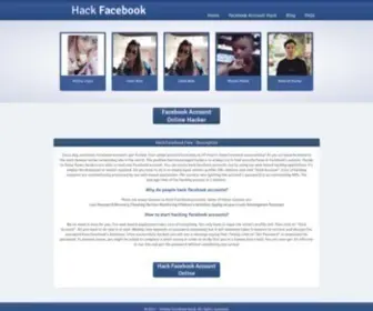 Fbpasshack.com(Hack Facebook online) Screenshot