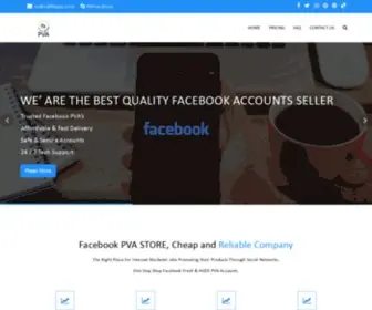 FBpva.com(Buy Facebook Accounts) Screenshot