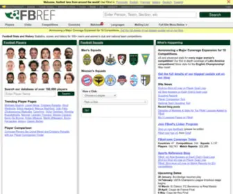 Fbref.com(Football Statistics and History) Screenshot