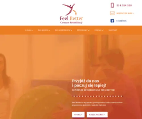 Fbrehab.com(Centrum Rehabilitacji Feel Better Kraków) Screenshot