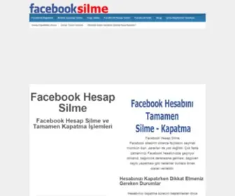 Fbsilme.com(Facebook Hesap Silme ve Kapatma Garanti Yol) Screenshot