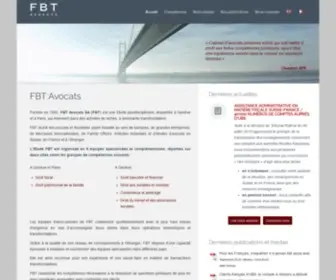 FBT-Avocats.ch(Cabinet d'avocats) Screenshot