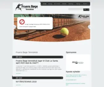 FBT-Tennis.dk(Fruens Bøge Tennisklub) Screenshot