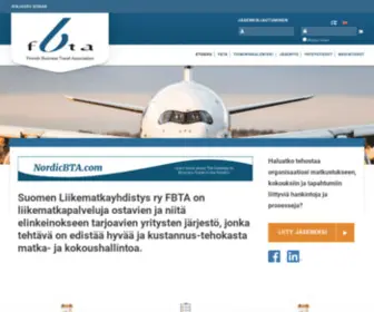 Fbta.net(Suomen Liikematkayhdistys ry FBTA) Screenshot