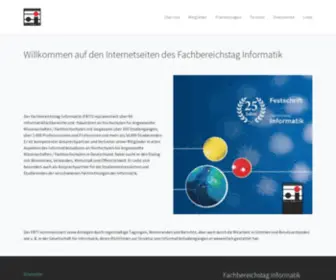 Fbti.de(Fachbereichstag Informatik) Screenshot