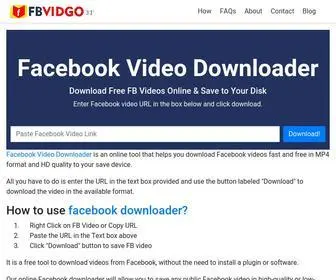 Fbvidgo.com(Facebook Video Downloader) Screenshot